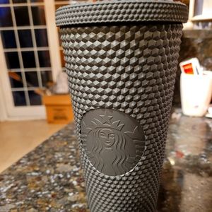 Matte black studded 24oz Starbucks cup